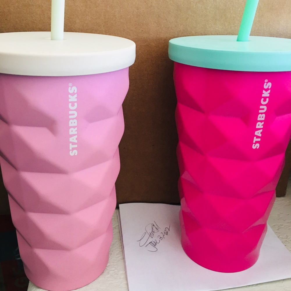 BNWT - (2) OVERSEAS Starbucks pineapple stainless steel